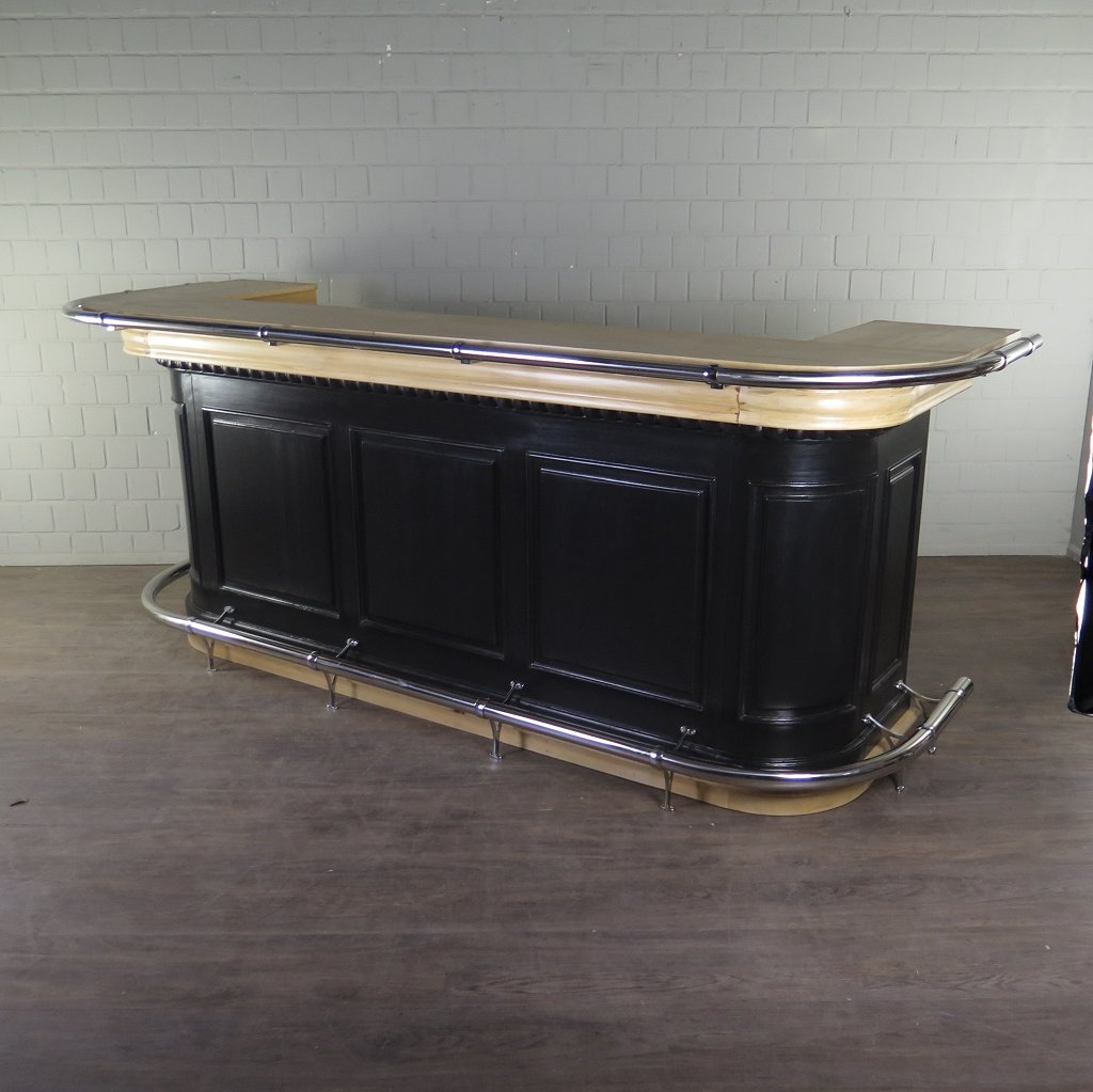 Englische Bar Theke Massivholz 2,76 m