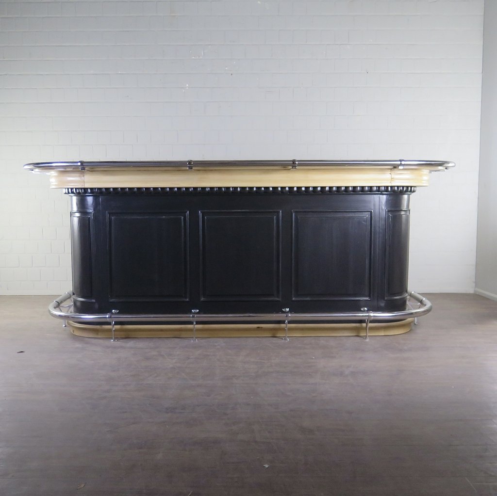 Englische Bar Theke Tresen Massivholz 2,76 m