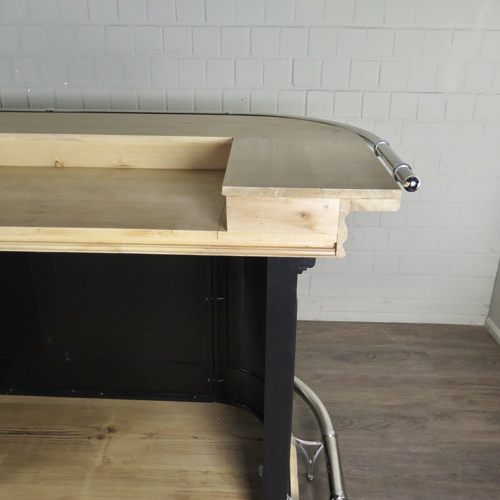 Englische Bar Theke Massivholz 2,76 m