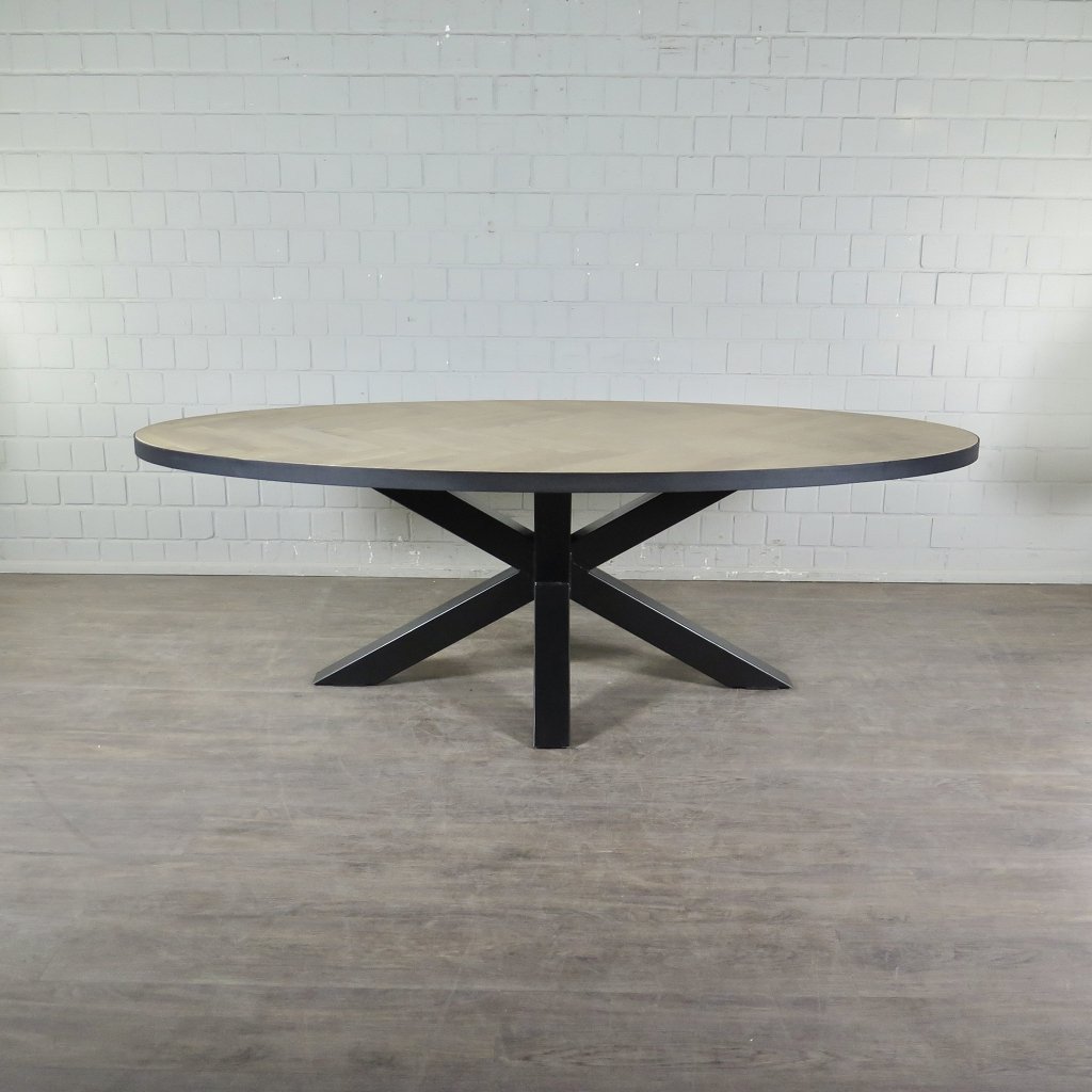 Esstisch Tisch Eiche Oval 2,40 m x 1,10 m