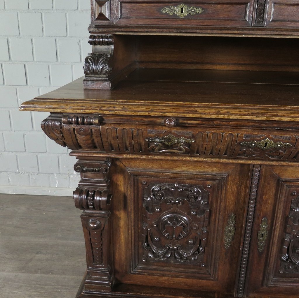 Buffetschrank Schrank Gründerzeit 1880 Eiche