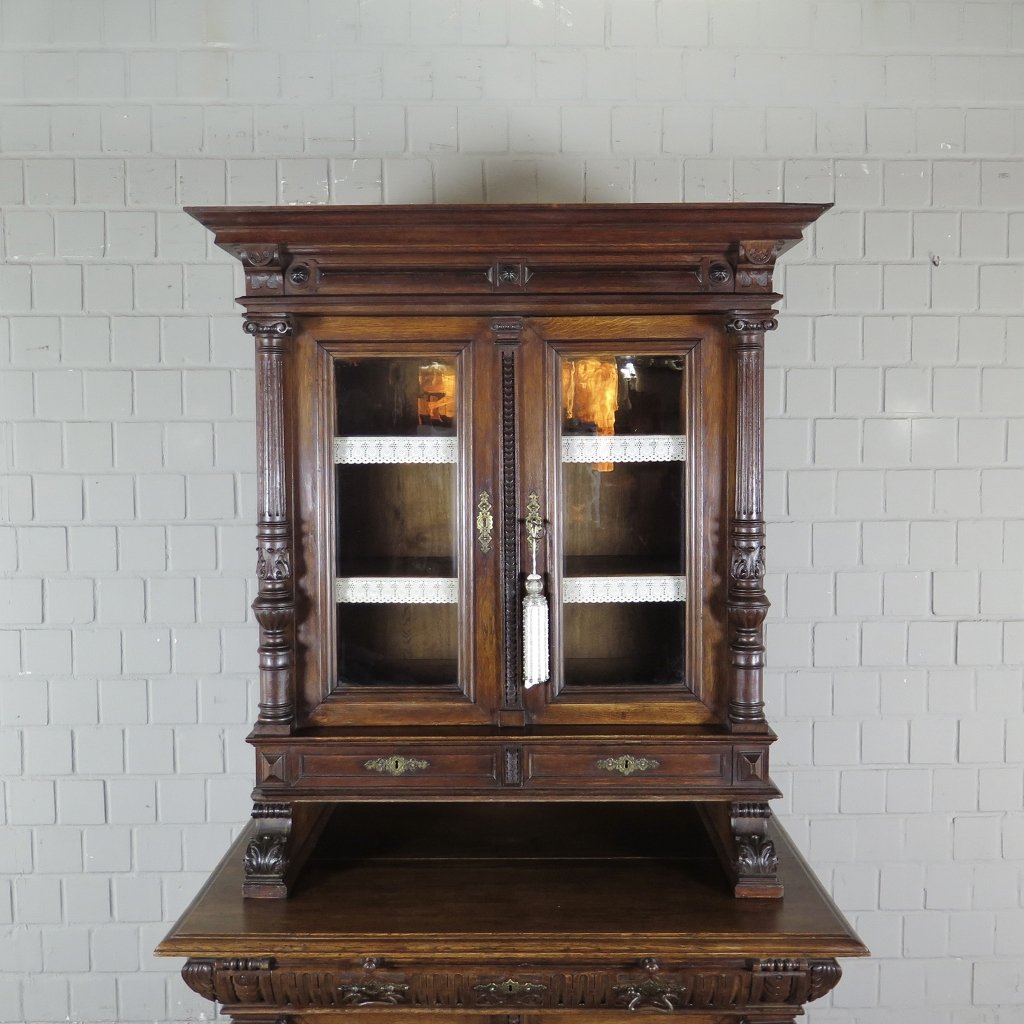 Buffetschrank Schrank Gründerzeit 1880 Eiche
