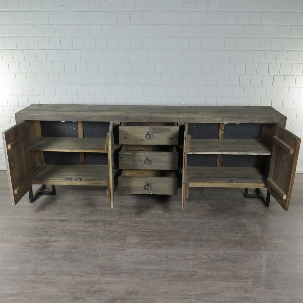 Sideboard TV-Möbel Teakholz 2,40 m 