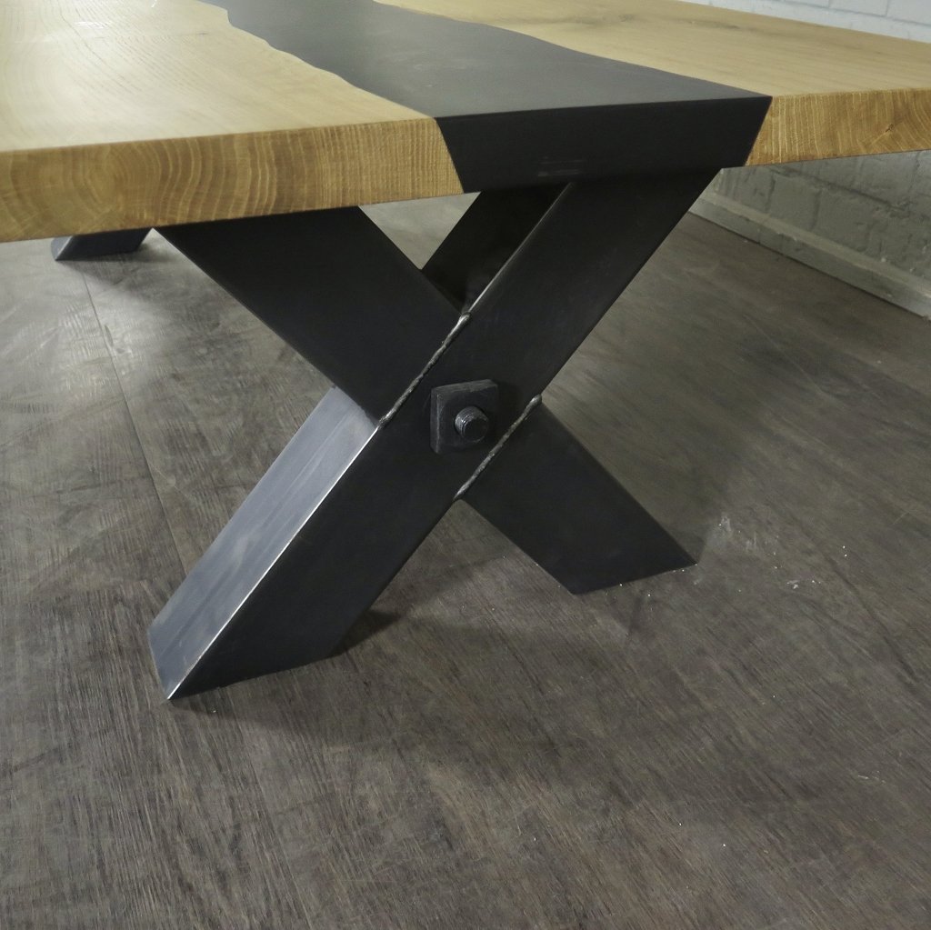 Couchtisch Wohnzimmertisch Eiche Epoxy 1,60 m x 0,80 m