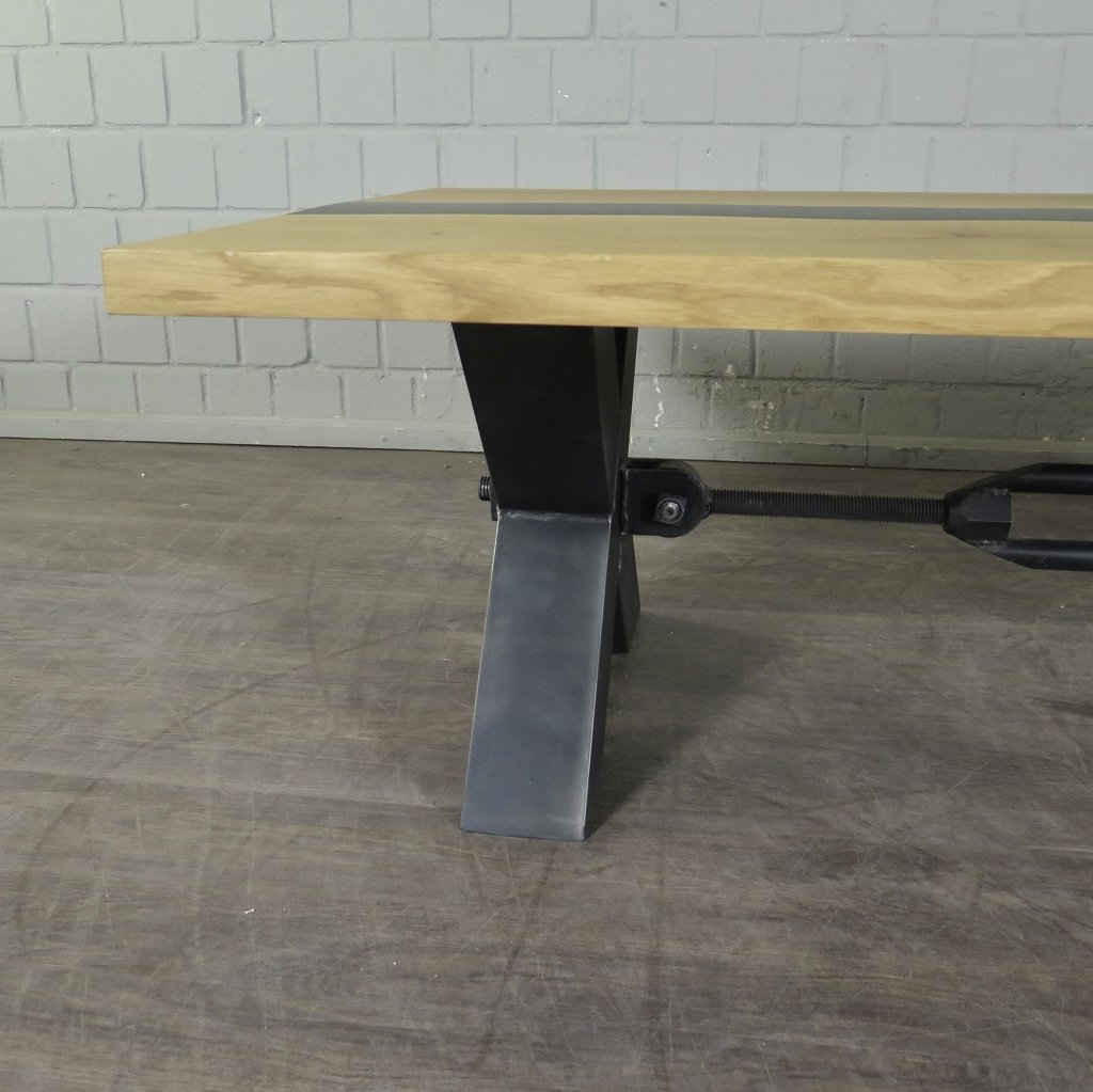 Couchtisch Wohnzimmertisch Eiche Epoxy 1,60 m x 0,80 m