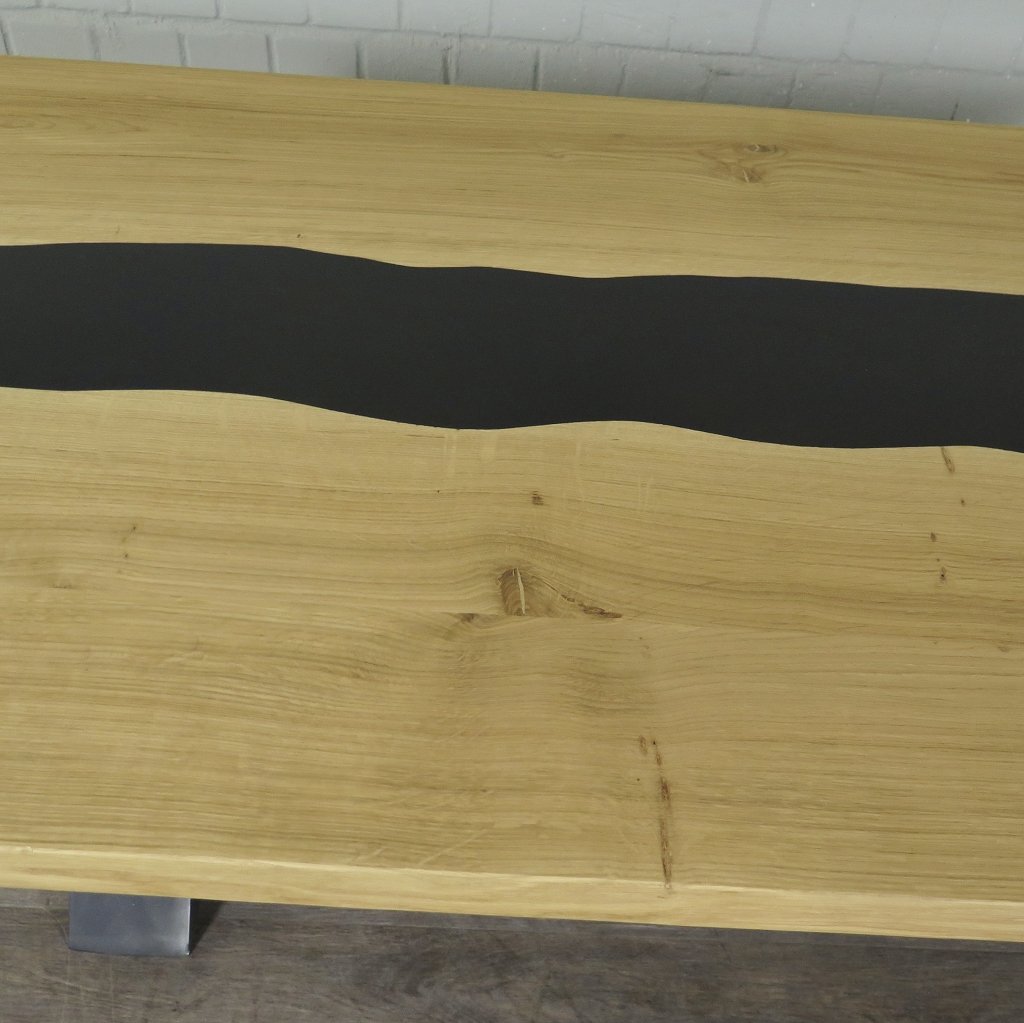 Couchtisch Wohnzimmertisch Eiche Epoxy 1,60 m x 0,80 m