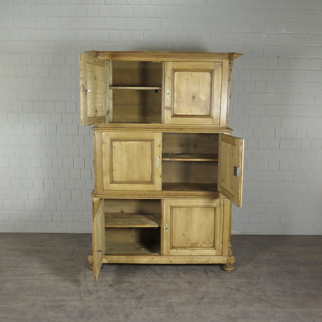 Stapelschrank Schrank Kleiderschrank Louis Philippe 1860 Kiefer