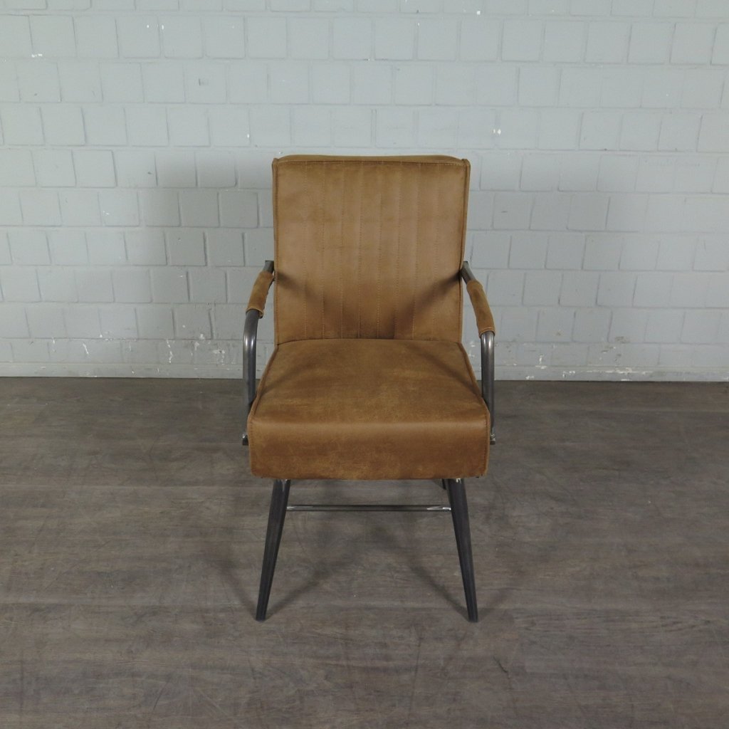 Retro Design Stuhl Esszimmerstuhl Cognac Setpreis