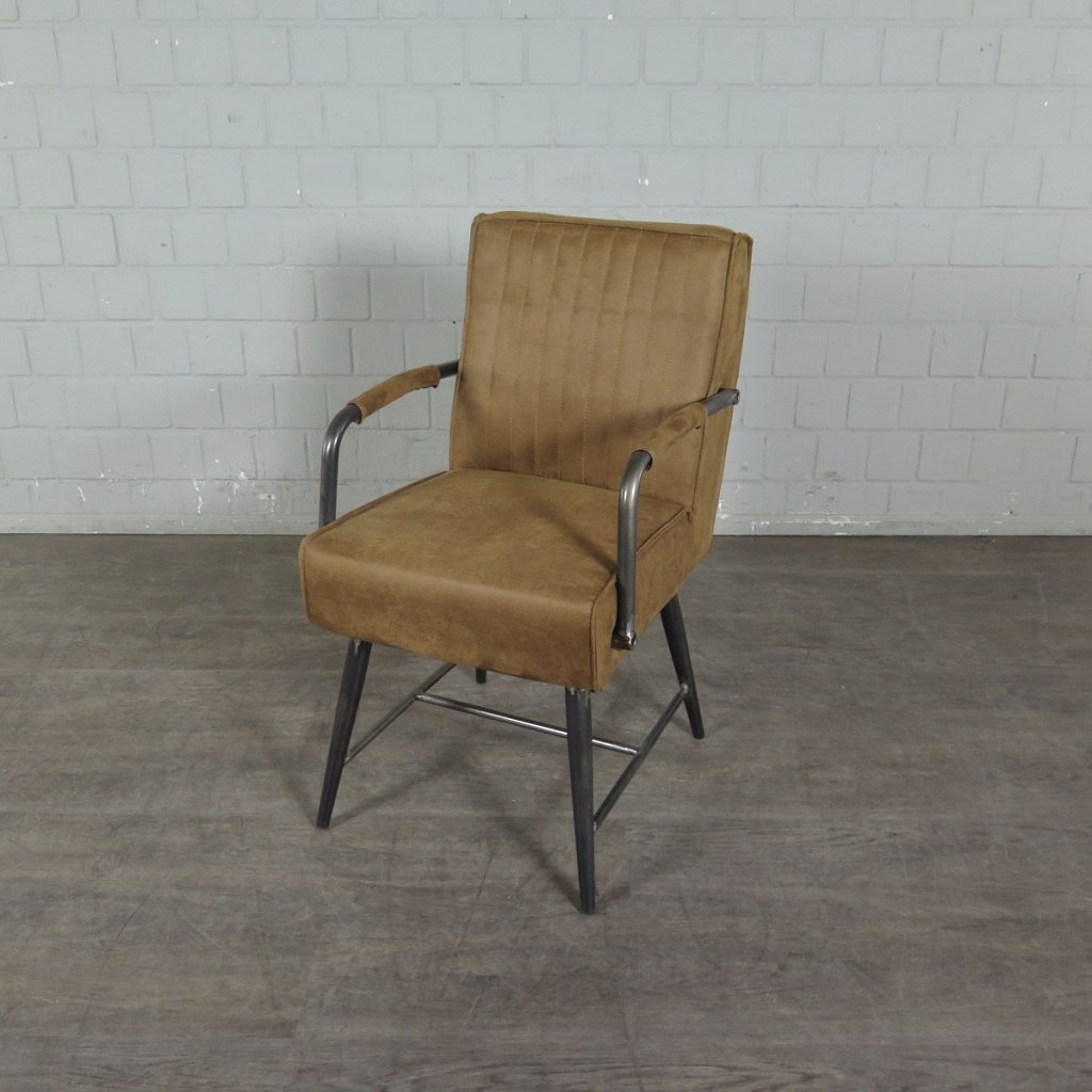 Retro Design Stuhl Esszimmerstuhl Cognac Setpreis