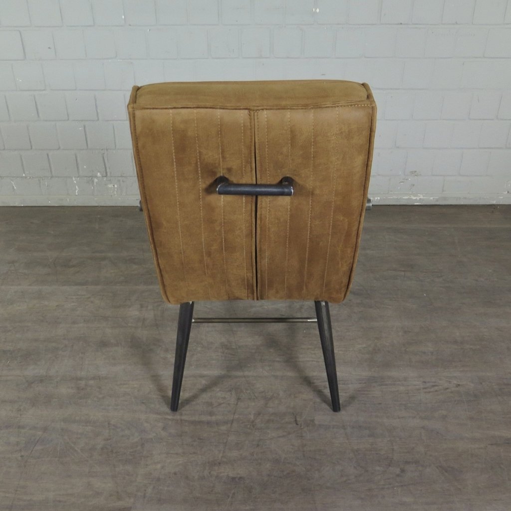 Retro Design Stuhl Esszimmerstuhl Cognac Setpreis