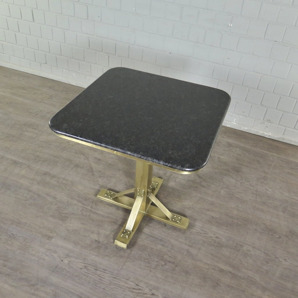 Bistrotisch Tisch Ø 0,71 m Granitplatte