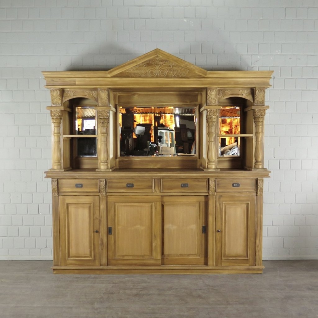Englische Bar Rückwandbuffet Teakholz 2,30 m