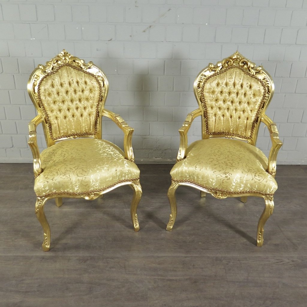 Barockstuhl Stuhl Gold Setpreis 