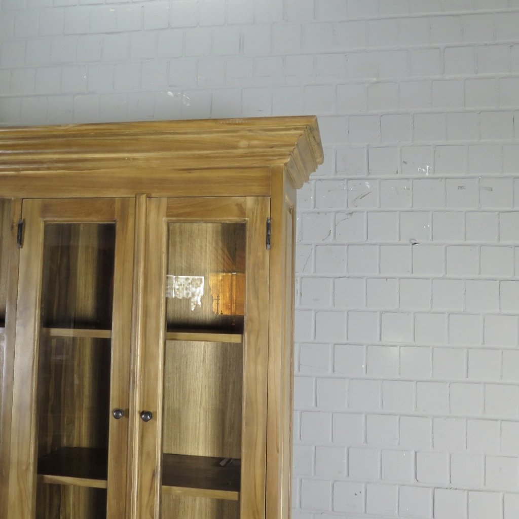 Buffetschrank Vitrine 2,00 m Teakholz