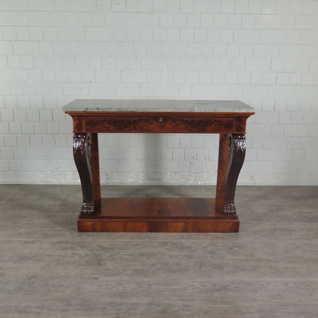 Wandtisch Konsolentisch Biedermeier 1820 Mahagoni