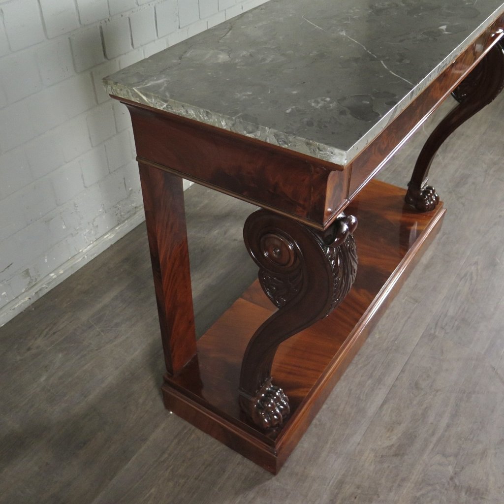Wandtisch Konsolentisch Biedermeier 1820 Mahagoni