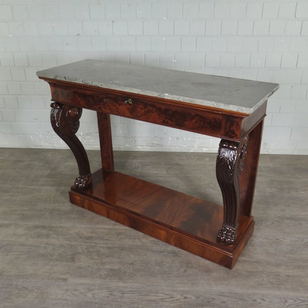 Wandtisch Konsolentisch Biedermeier 1820 Mahagoni