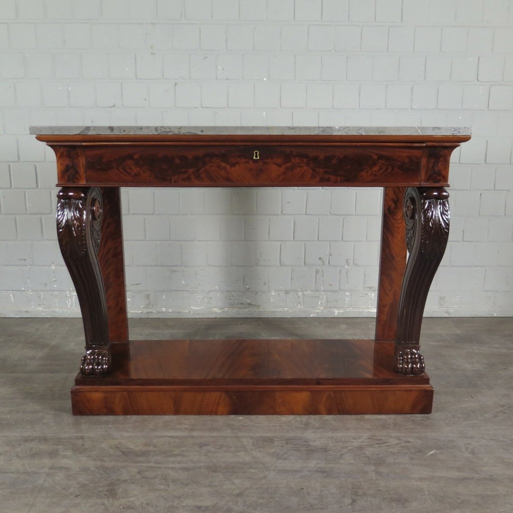 Wandtisch Konsolentisch Biedermeier 1820 Mahagoni