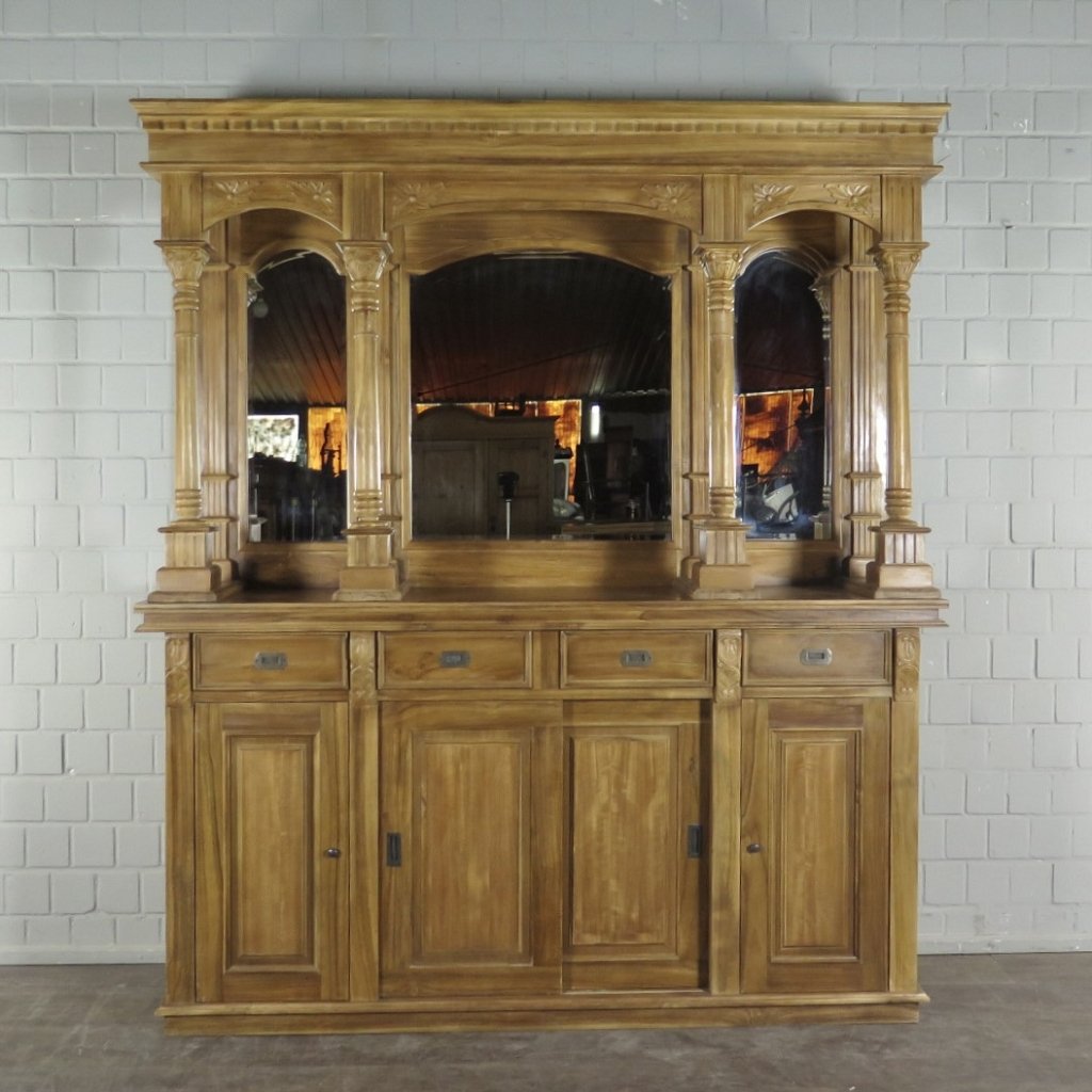 Englische Bar Theke Teakholz 2,00 m
