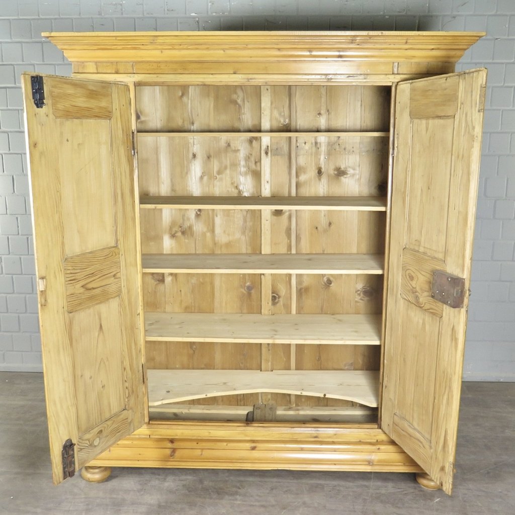 Kleiderschrank Schrank Biedermeier 1800 Kiefer