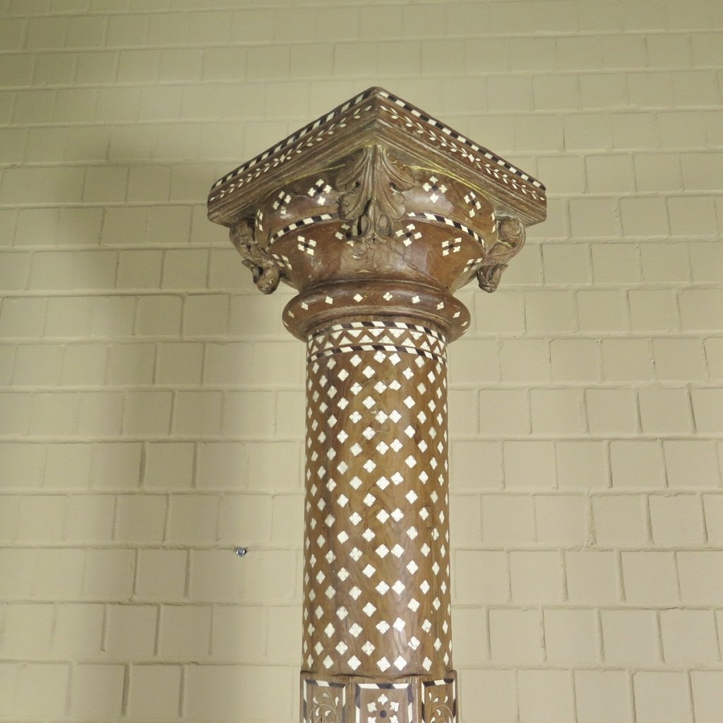 Säulen Säule Pfeiler 1910 Teakholz Set