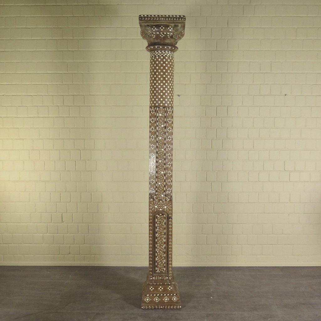 Säulen Säule Pfeiler 1910 Teakholz Set
