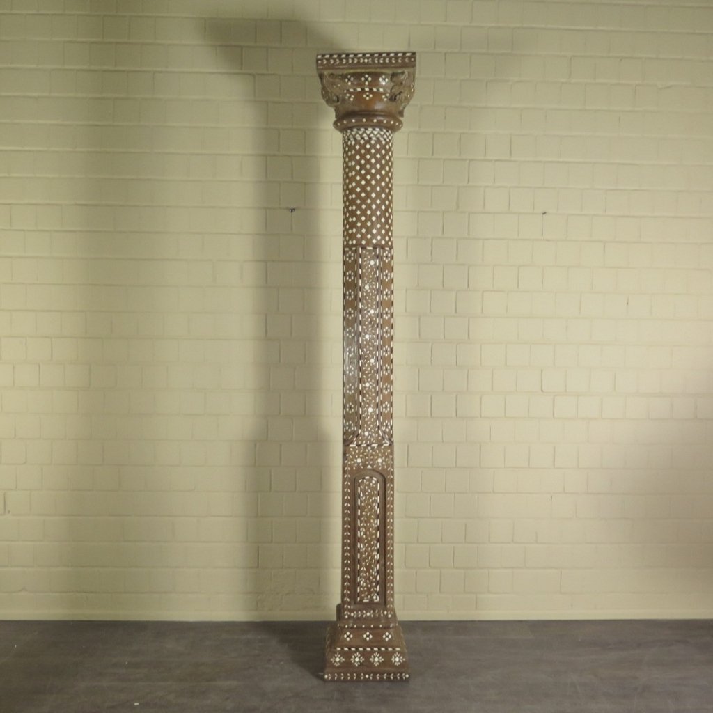 Säulen Säule Pfeiler 1910 Teakholz Set