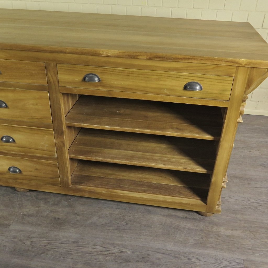 Theke Tresen Bella Elegance 2,60 m Teakholz