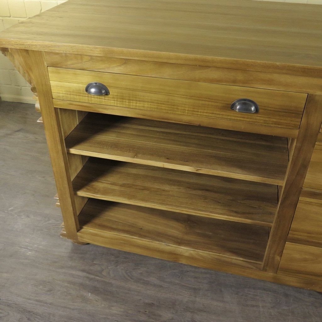 Theke Tresen Bella Elegance 2,60 m Teakholz