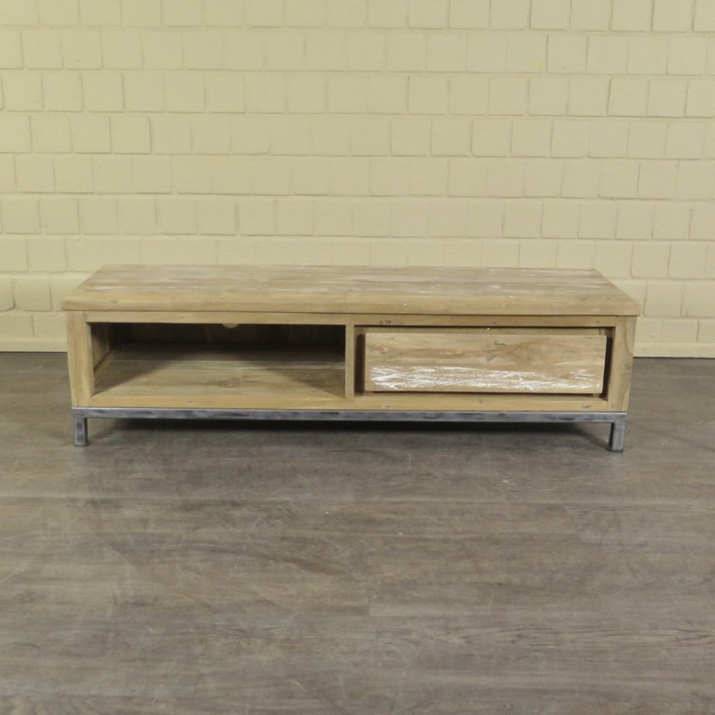TV-Möbel Lowboard Teakholz 1,40 m