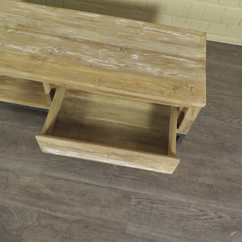 TV-Möbel Lowboard Teakholz 1,40 m