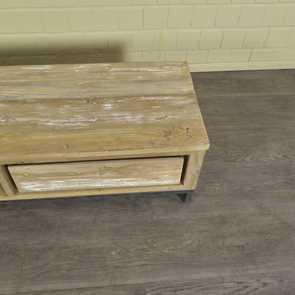 TV-Möbel Lowboard Teakholz 1,40 m
