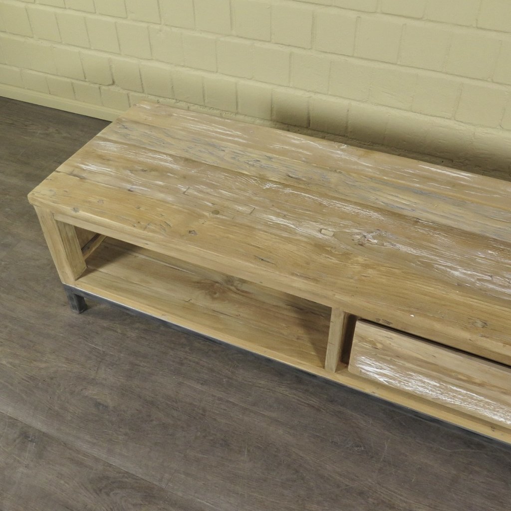 TV-Möbel Lowboard Teakholz 1,40 m