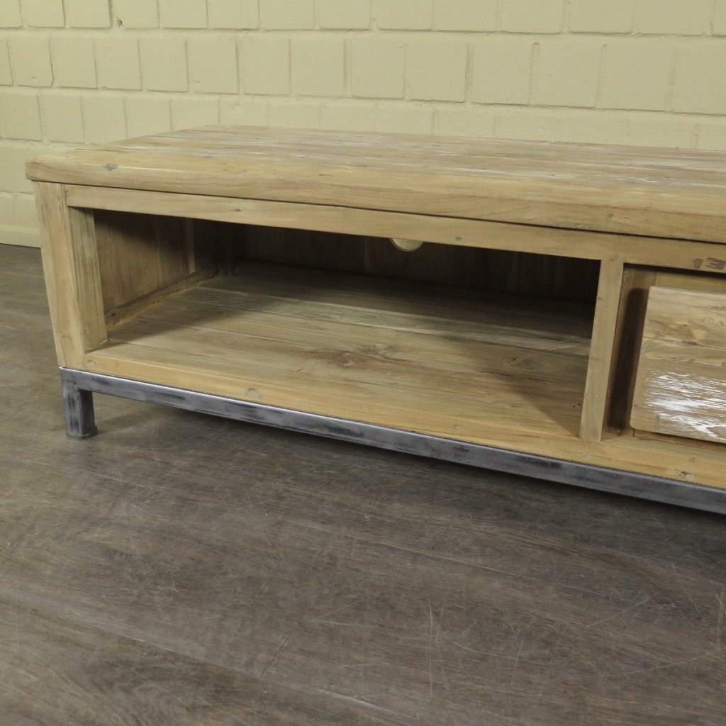TV-Möbel Lowboard Teakholz 1,40 m