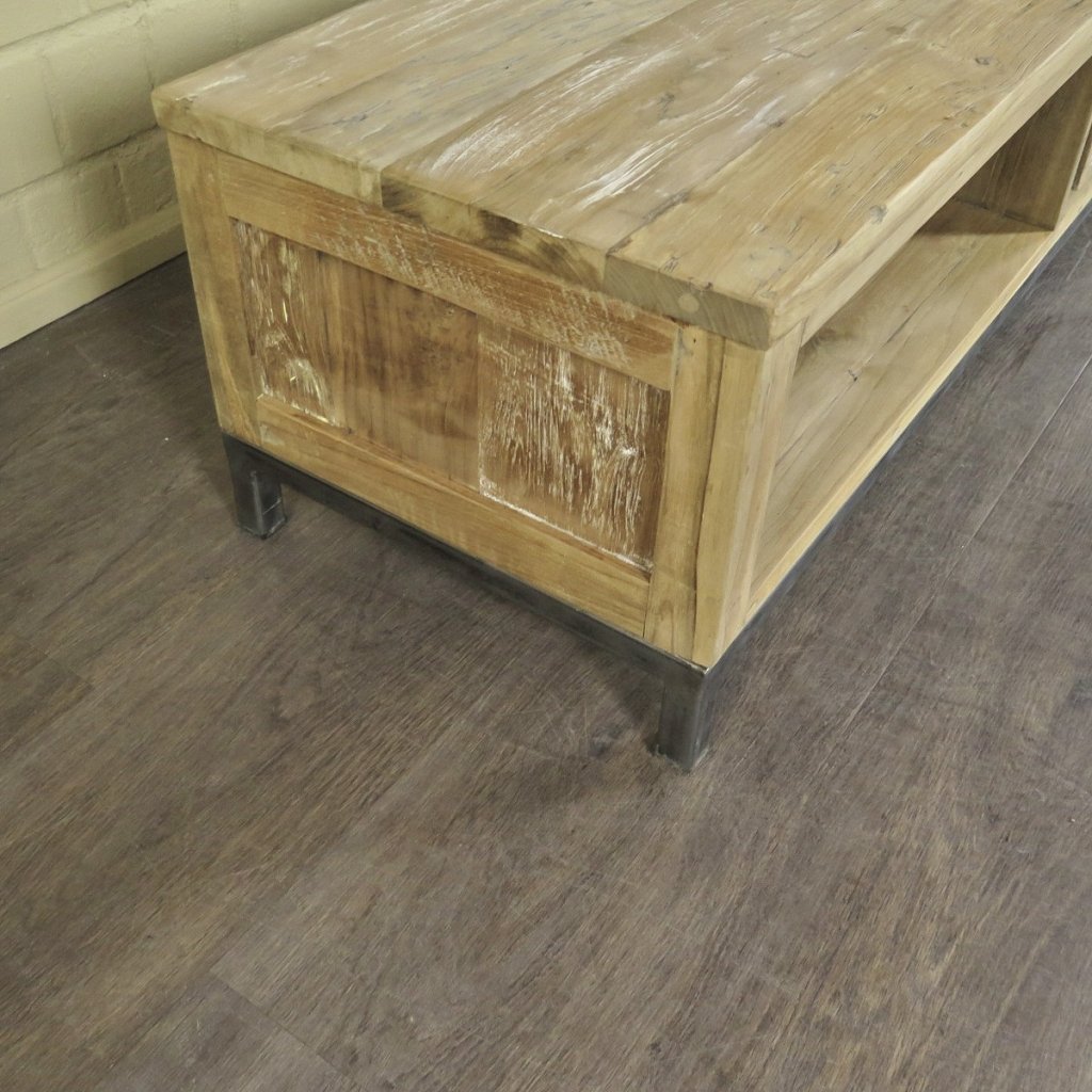 TV-Möbel Lowboard Teakholz 1,40 m