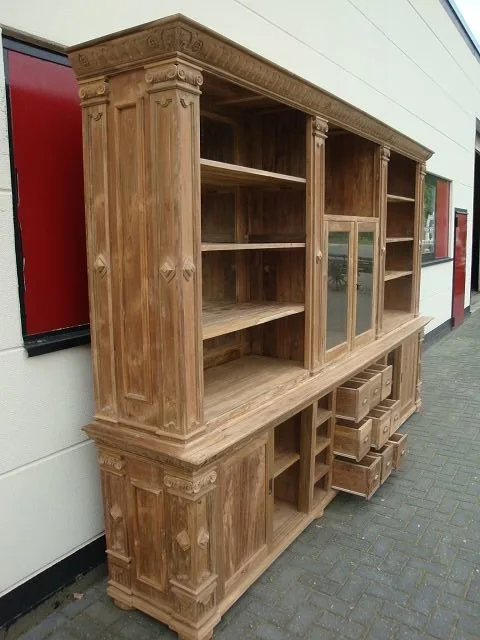 Regal Schrank Bella Luxus Teakholz 3,60 m